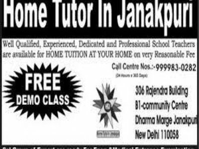 HOME TUTORS IN JANAKPURI